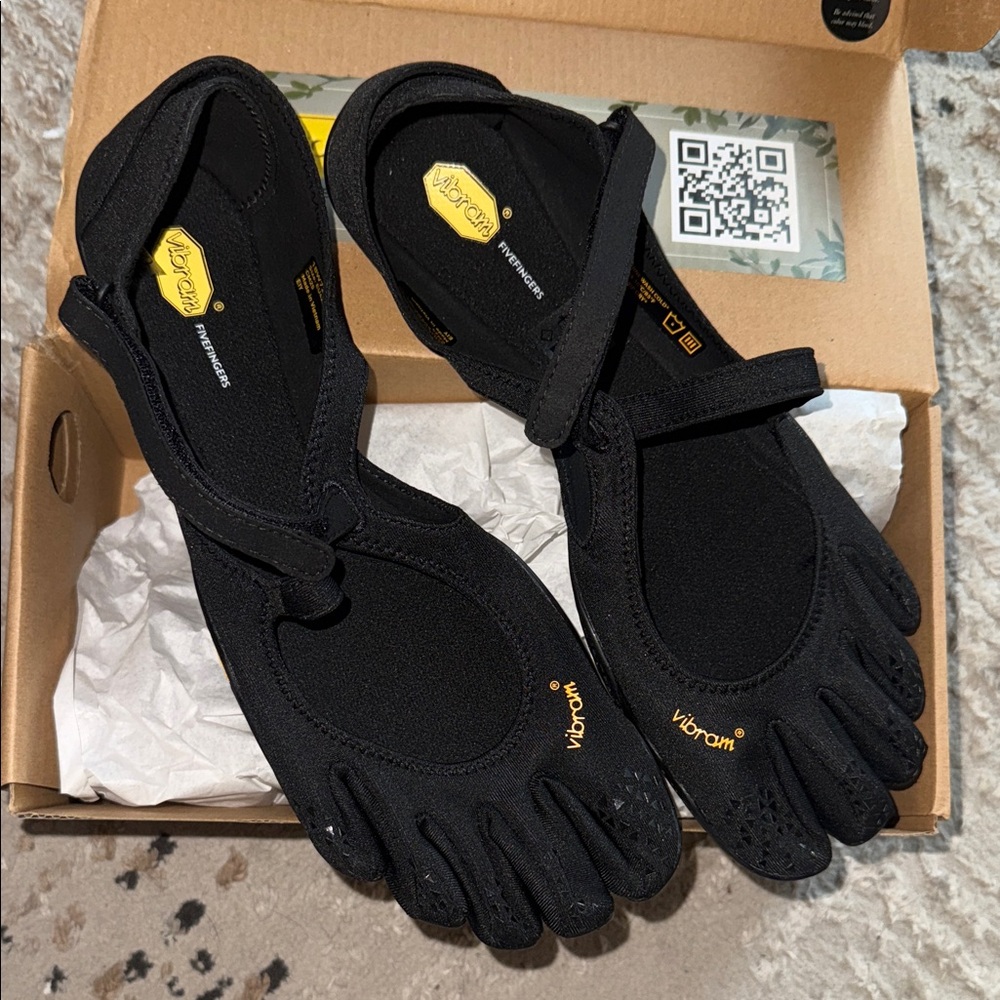 Vibram Black FiveFingers V-Soul Toe Shoes